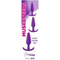 MUSKETEERS 3 SET BUTTPLUG - VIOLET