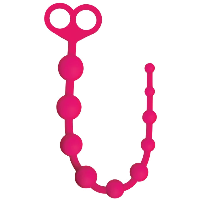 10 JOYS ANAL BEADS - MAGENTA