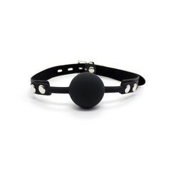 BALL GAG W/LOCK - BLACK