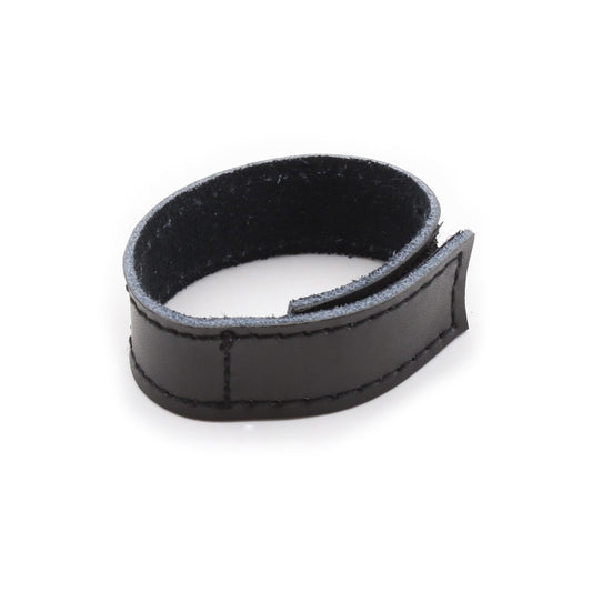 COCKRING W/3 STRIPS PVC - BLACK