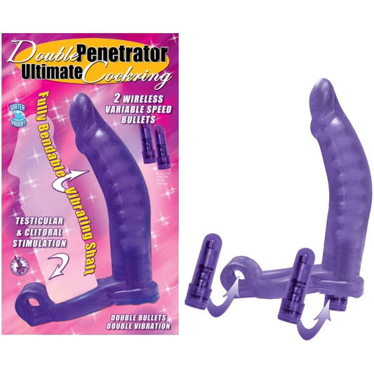 DOUBLE PENETRATOR ULTIMATE COCKRING-PURPLE