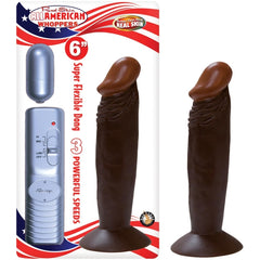 6 VIBRATING DONG WITH BULLET-BROWN
