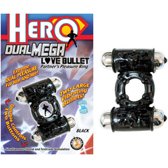 HERO DUAL MEGA LOVE BULLET - BLACK