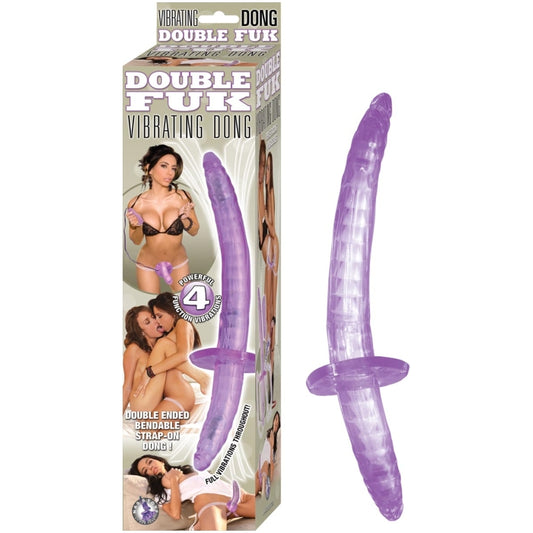 DOUBLE FUK VIBRATING DONG - PURPLE