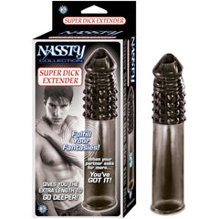 NASSTY COLLECTION SUPER DICK EXTENDER-SMOKE
