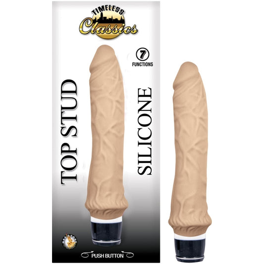 TOP STUD SILICONE VIBE 9.5 FLESH