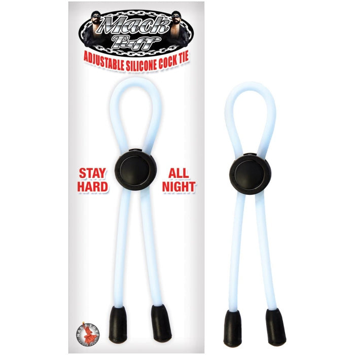 MACK TUFF ADJUSTABLE SILICONE COCK TIE-CLEAR