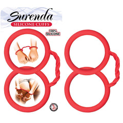 SURENDA SILICONE CUFFS-RED