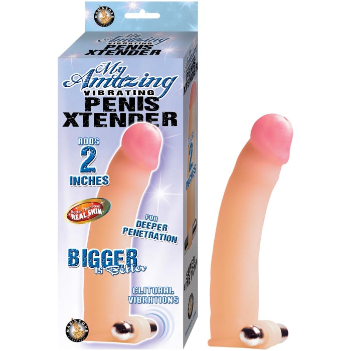 MY AMAZING VIBRATING PENIS XTENDER-FLESH