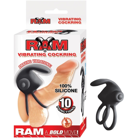 RAM VIBRATING COCKRING-BLACK