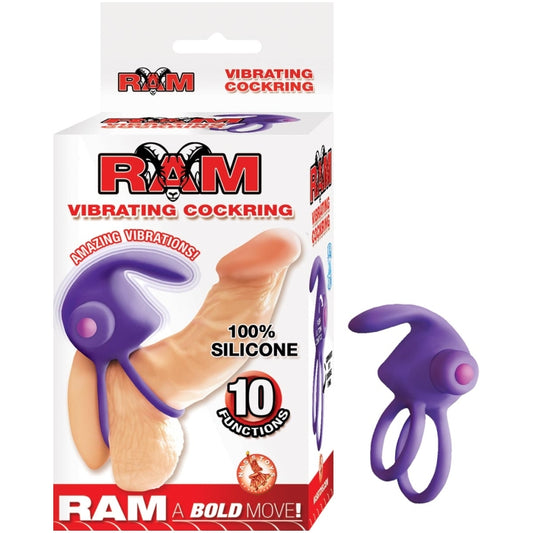 RAM VIBRATING COCKRING-PURPLE