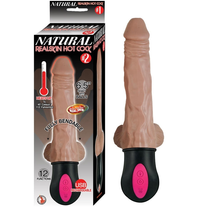 NATURAL REALSKIN HOT COCK #2-BROWN