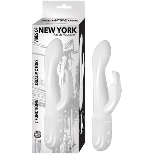 VIBES OF NEW YORK RABBIT MASSAGER-WHITE