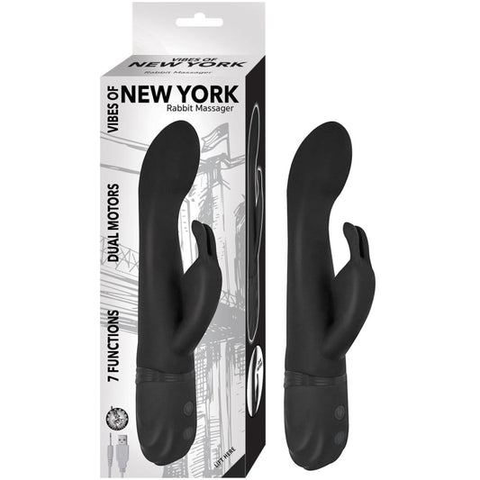 VIBES OF NEW YORK RABBIT MASSAGER-BLACK
