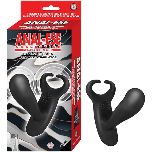 ANAL-ESE REMOTE P-SPOT AND TESTICLE STIMULATOR - BLACK
