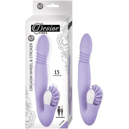 DEVINE VIBES ORGASM WHEEL & STROKER-LAVENDER