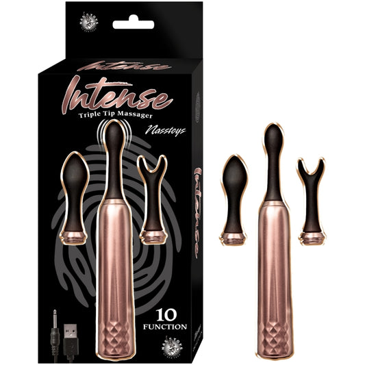 PRINCESS TRIPLE TIP MASSAGER-ROSE GOLD