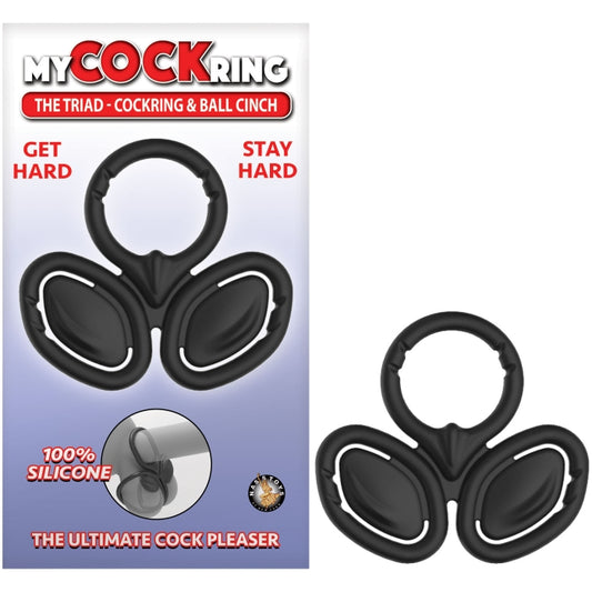 MY COCKRING THE TRIAD-COCKRING & BALL CINCH-BLACK