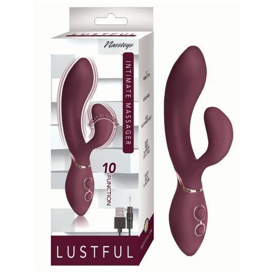 LUSTFUL INTIMATE MASSAGER-EGGPLANT