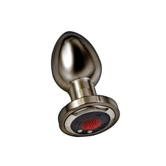 ASS-SATION REMOTE VIBRATING METAL PLUG-BLACK