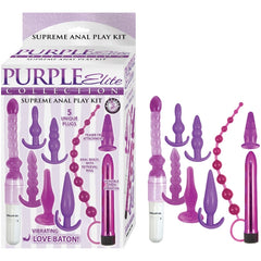 PURPLE ELITE COLLECTION SUPREME ANAL PLAY KIT-PURPLE