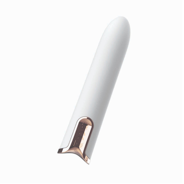 GOLD GLAM BULLET VIBE - WHITE
