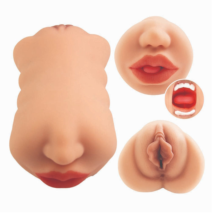 ALWAYS HORNY MASTURBATOR DOUBLE SIDED STROKER - WHITE