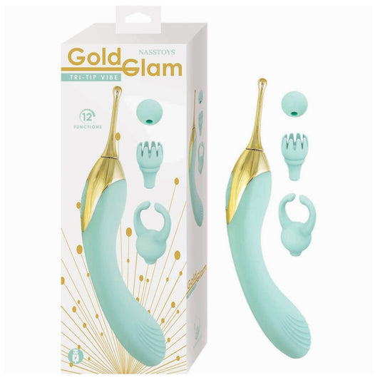 GOLD GLAM TRI - TIP VIBE - AQUA