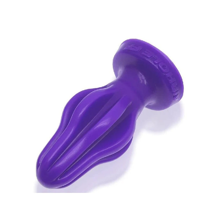 AIRHOLE-1 FINNED BUTTPLUG SMALL - EGGPLANT