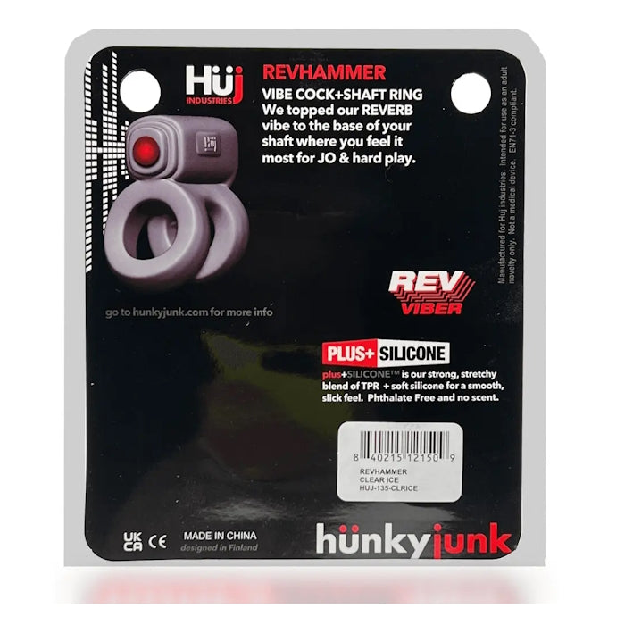 REVHAMMER - SHAFT VIBE RING - CLEAR ICE W/ BLUE VIBE