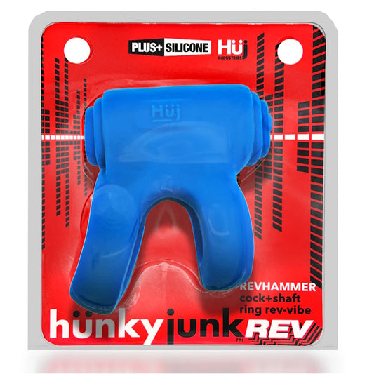 REVHAMMER - SHAFT VIBE RING - TEAL ICE W/ BLACK VIBE