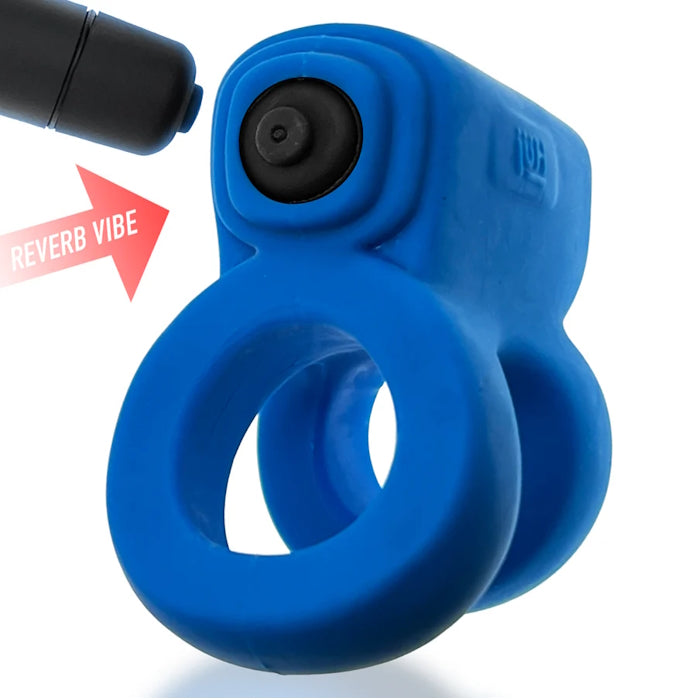 REVHAMMER - SHAFT VIBE RING - TEAL ICE W/ BLACK VIBE