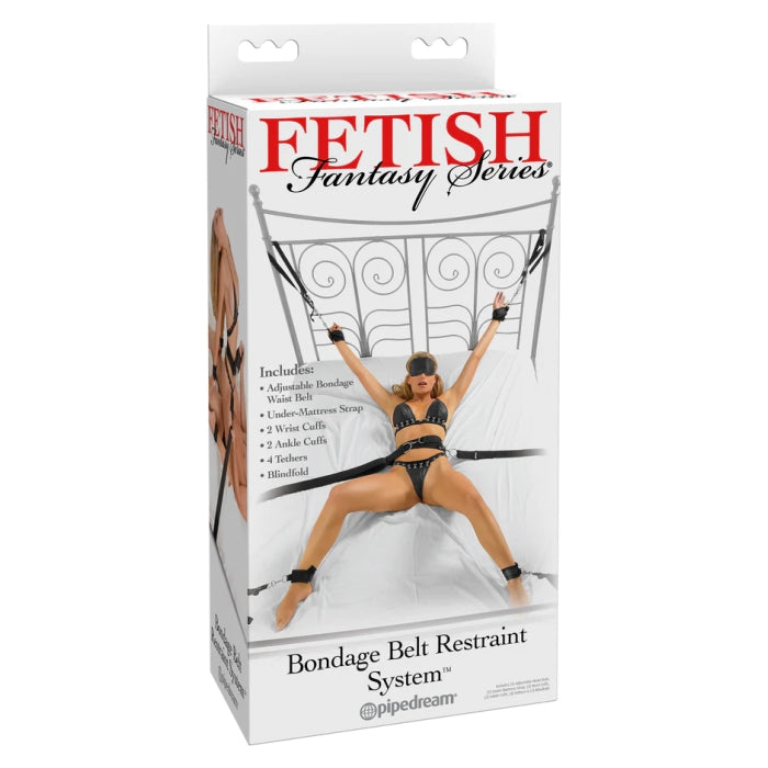 FFS BONDAGE BELT RESTRAINT SYSTEM - BLACK