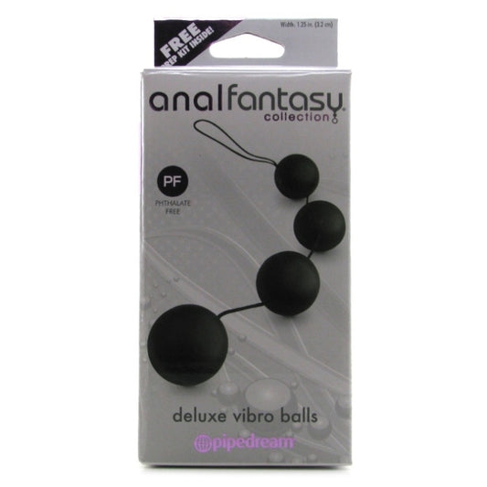 ANAL FANTASY COLLECTION DELUXE VIBRO BALLS - BLACK
