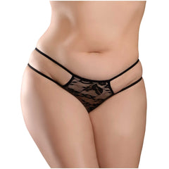 HOOKUP PANTIES CROTCHLESS PLEASURE PEARLS-FITS XL-XX