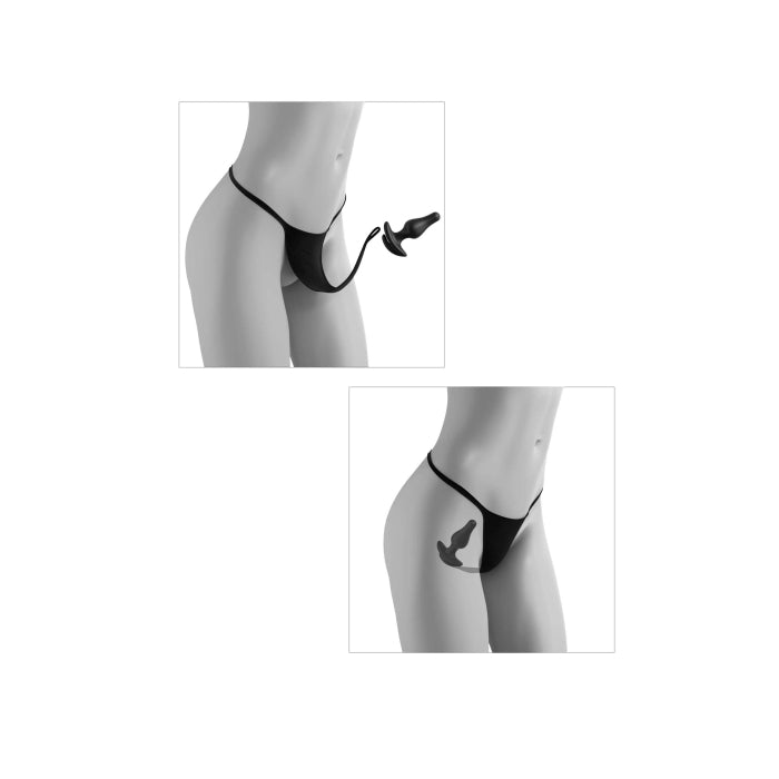 * 5% OFF! * HOOKUP PANTIES REMOTE TRIPLE TEASER - FITS XL-XXL