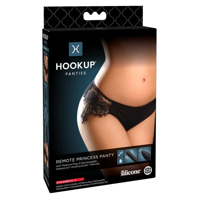 HOOKUP PANTIES REMOTE PRINCESS PANTY - FITS S-L