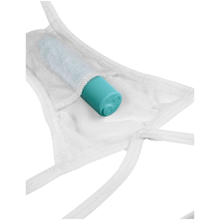 * 5% OFF! * HOOKUP PANTIES REMOTE BOW-TIE G-STRING - FITS XL-XXL