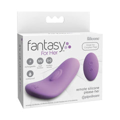 FANTASY FOR HER REMOTE SILICONE PLEASE-HER - PURPLE