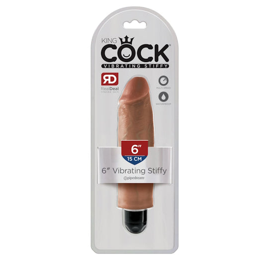 VIBE DILDO STIFFY 6" TAN KING COCK
