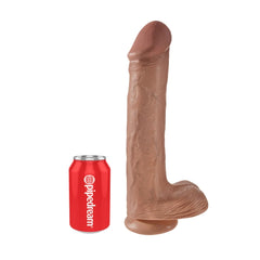 KING COCK 13" COCK W/ BALLS - TAN
