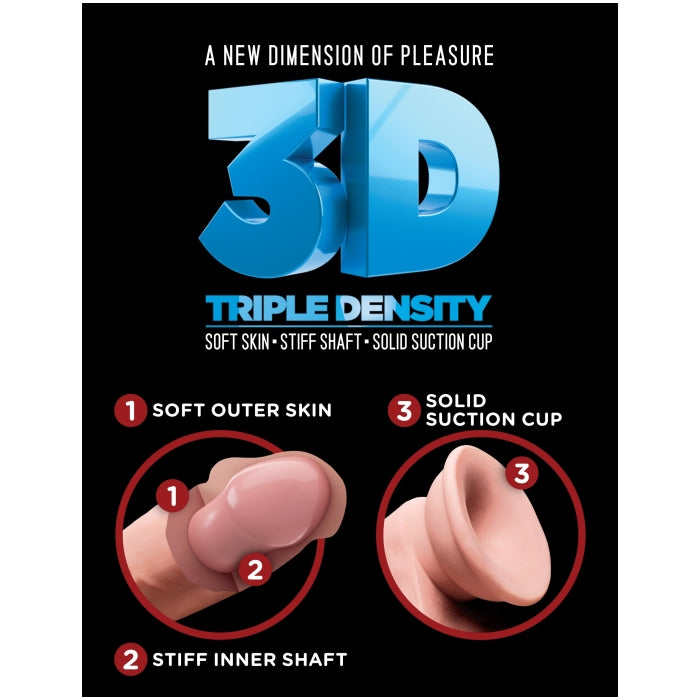 KING COCK PLUS 7" TRIPLE DENSITY COCK - LIGHT