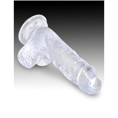 KING COCK CLEAR 5" W/ BALLS - CLEAR