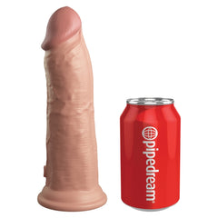 KING COCK ELITE 8" SILICONE DUAL DENSITY COCK - LIGHT