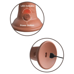 KING COCK ELITE 6" VIBE SILICONE DUAL DENSITY COCK - TAN