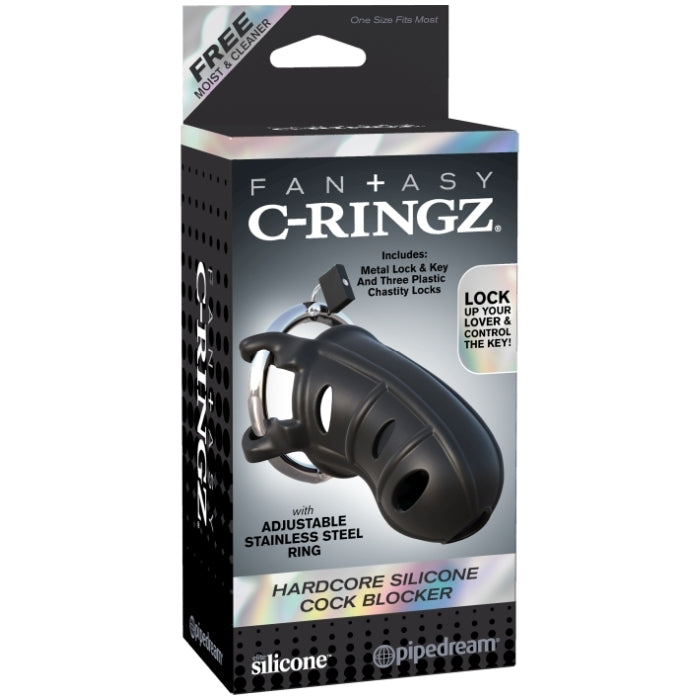 FANTASY C-RINGZ HARDCORE SILICONE COCK BLOCKER