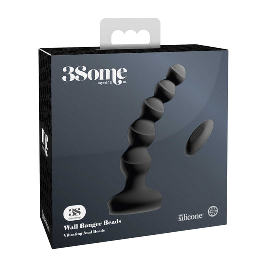 3SOME WALL BANGER BEADS - BLACK 6.5"