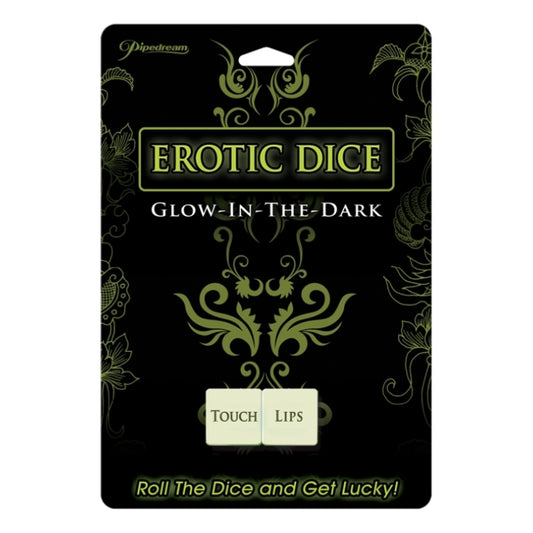 GLOW IN THE DARK EROTIC DICE