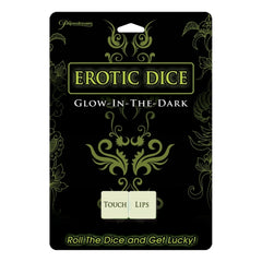 GLOW IN THE DARK EROTIC DICE
