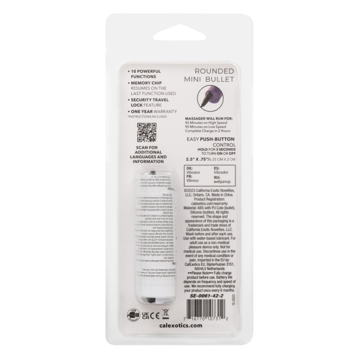 TURBO BUZZ ROUNDED MINI BULLET - PURPLE